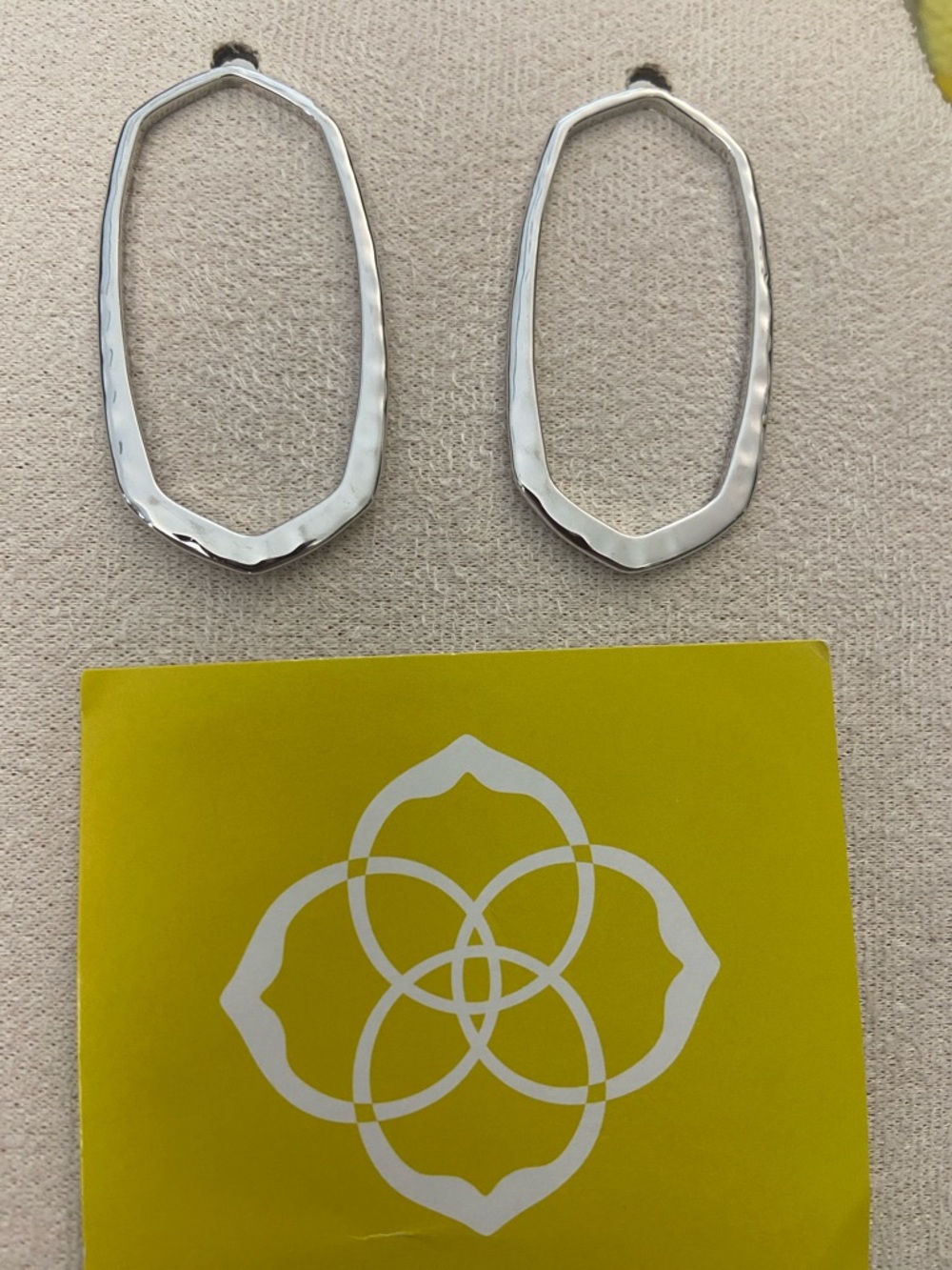 Kendra Scott Silver Hammered "Zorte" Earrings